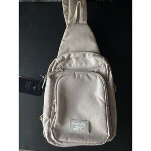 Reebok Women's Bag - Crossbody Sling Purse Shoulder Bag Backpack Beige Cream